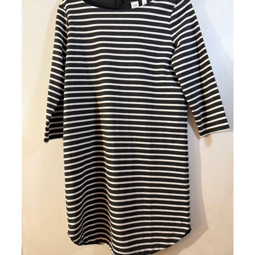 GAP Black and White Striped Tunic Dress